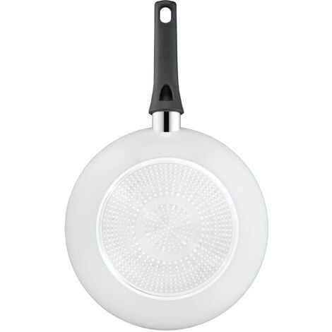 Tefal C41719 Ceramic Control Wok Padella 28 cm  Sigillatura sicura in ceramica  Indicatore di temperatura del segnale termico  Facile da pulire  adatto a induzione  Bianco