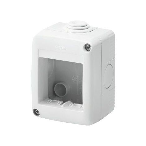 GEWISS contenitore per apparecchi system - protetto - 2 posti - grigio ral 7035 - ip40 GW27002