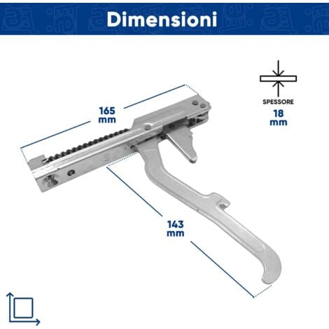 Kit 2 Cerniere Porta Vetro Sportello per Forno Monoblocco, Compatibile con Hotpoint Ariston Indesit, C00056702 Dimensioni 165x143x18 (mm) per Modelli: A2014 - FM22 - FM54 - HM10 - HM54