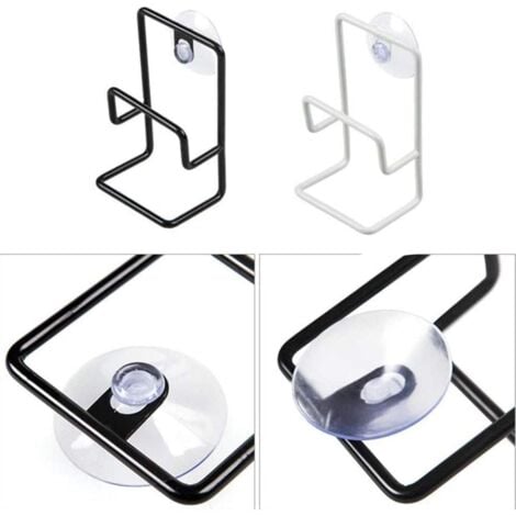 Porta spugna da cucina con ventosa, porta spugna per lavastoviglie con ventosa da parete per porta spugna da cucina e bagno, sapone, spazzole per lavastoviglie, ecc. (nero bianco)