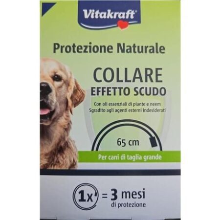 VITAKRAFT COLLARE ANTIPARASSITARIO EFFETTO SCUDO PER CANI DI TAGLIA GRANDE SUPERIORE AI 25 KG OKX
