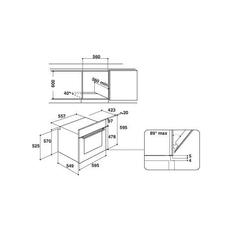Indesit Forno da incasso IFW 6530 BL - IFW 6530 BL. Dimensione del forno: Media, Tipo di forno: Forno elettrico, Capacità interna forno totale: 66 L. Posizionamento dell'apparecchio:... - 859991028900