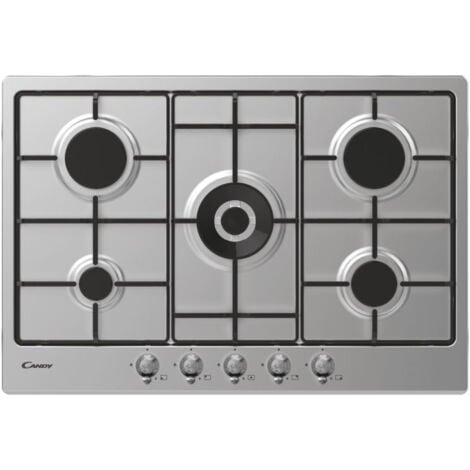 Candy Classic CHW74WTX. Colore del prodotto: Acciaio inox, Posizionamento dell'apparecchio: Da incasso, Dimensione della larghezza del piano cottura: 75 cm. Tipo di controllo: Manopola, ... - 33801980