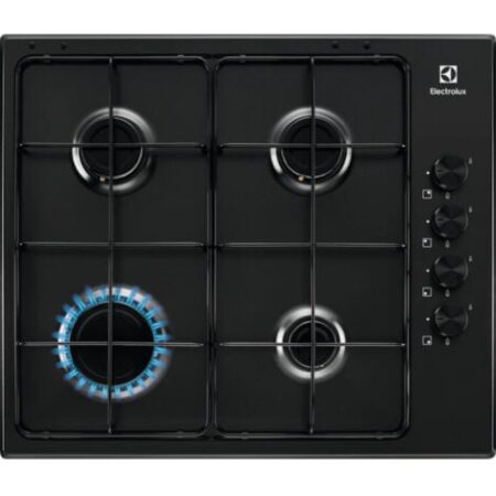 Electrolux KGS6404B. Colore del prodotto: Nero, Posizionamento dell'apparecchio: Da incasso, Dimensione della larghezza del piano cottura: 59.5 cm. Tipo di controllo: Manopola, Posizi... - 949 640 891