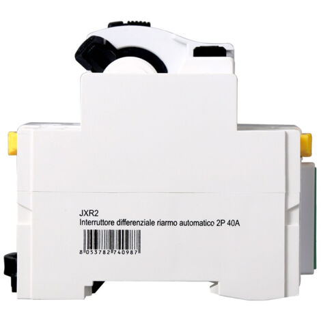 ETTROIT Interruttore differenziale a riarmo automatico 2P 40A 30ma 10Ka stop&go riarmabile JXR2