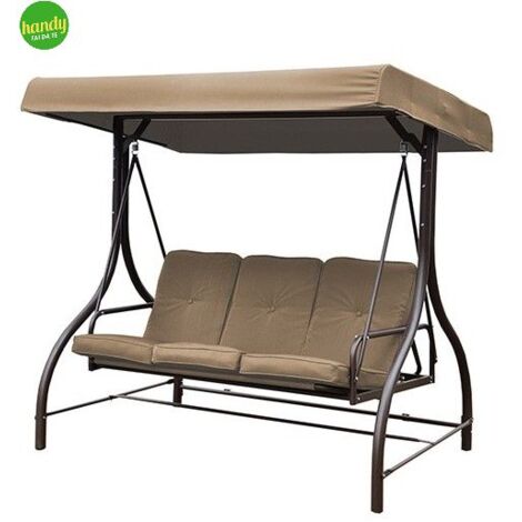 Dondolo reclinabile fdm 3 posti/letto katay marrone