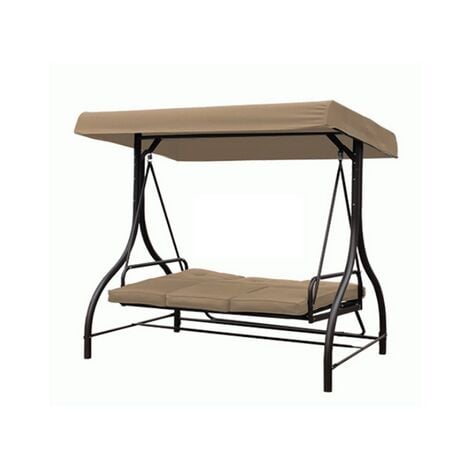 Dondolo reclinabile fdm 3 posti/letto katay marrone