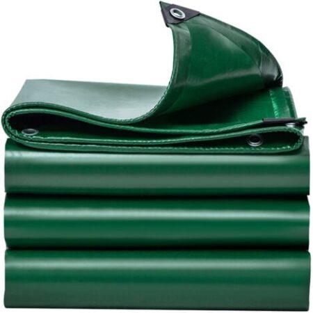 Telo Telo Impermeabile Multiuso 25m Telo Protettivo con Fori, Impermeabile Antistrappo - Copertura Impermeabile per Camion Esterno, Mobili da Giardino Verde