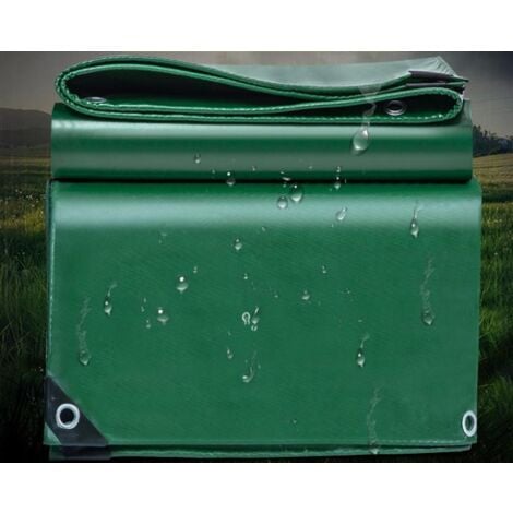 Telo Telo Impermeabile Multiuso 25m Telo Protettivo con Fori, Impermeabile Antistrappo - Copertura Impermeabile per Camion Esterno, Mobili da Giardino Verde