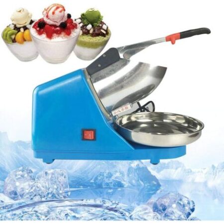 Tritaghiaccio elettrico, macchina per cubetti ghiaccio, 65 Kg/H, per ghiaccio, blu