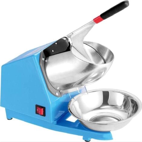 Tritaghiaccio elettrico, macchina per cubetti ghiaccio, 65 Kg/H, per ghiaccio, blu