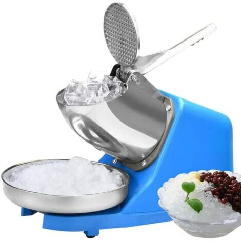 Tritaghiaccio elettrico, macchina per cubetti ghiaccio, 65 Kg/H, per ghiaccio, blu