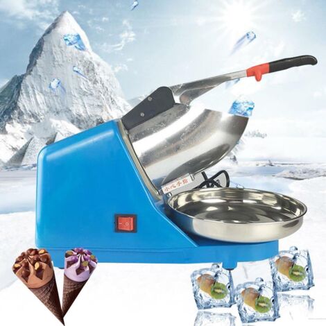 Tritaghiaccio elettrico, macchina per cubetti ghiaccio, 65 Kg/H, per ghiaccio, blu