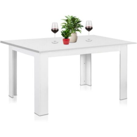 Tavolo Allungabile Cucina Sala Pranzo  da 90 a 120 x60x78cm Bianco Estensibile