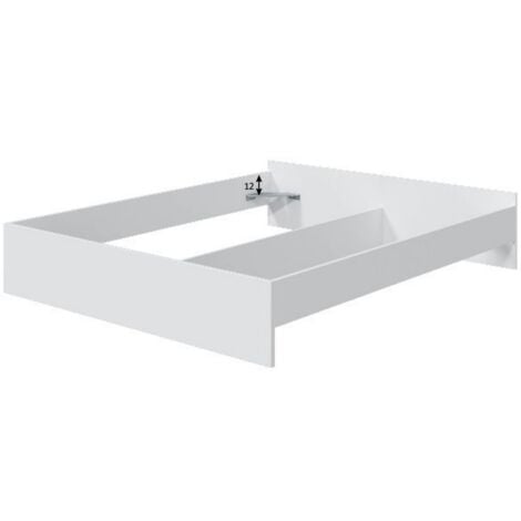 Struttura letto matrimoniale 160x190 cm bianco artik - Edera