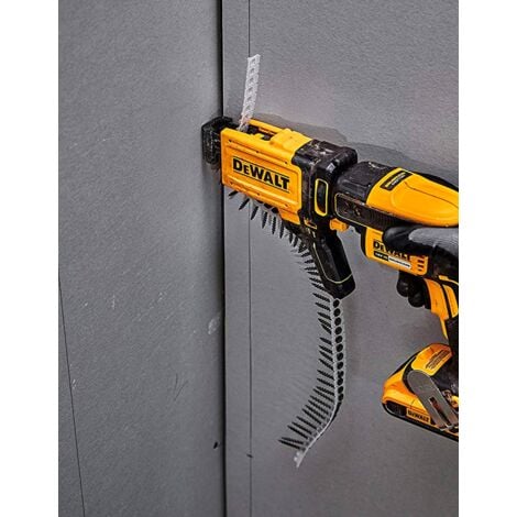 DeWALT Utensili - Avvitatore per cartongesso a batteria 18 V con alimentatore per viti e accessori, 2x batterie 5,0 Ah XR, caricabatterie DCF620P2K