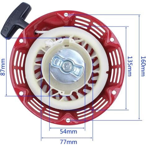 Avviamento a strappo per motore Honda GX120 GX160 GX140 GX200 5,5 HP 6,5 HP, avviamento a strappo + tazza di avviamento pezzi di ricambio avviamento a strappo avviamento a strappo