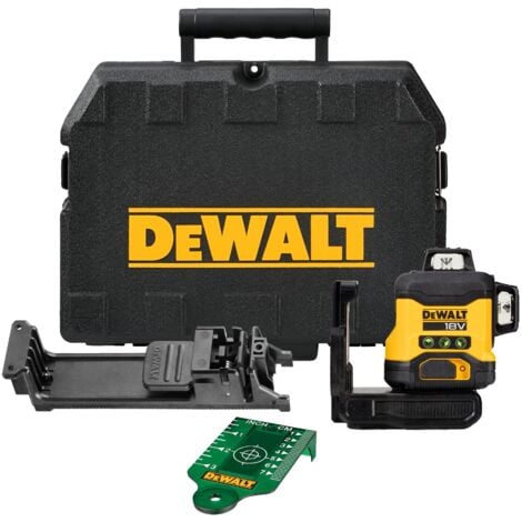 Laser multilinea a batteria DeWALT DCLE34031N, 3x360°, verde, 18V senza batteria e caricatore