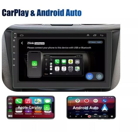 Autoradio Doppio DIN 10 Pollici Touch Screen Carplay Android Bluetooth GPS 4+64G