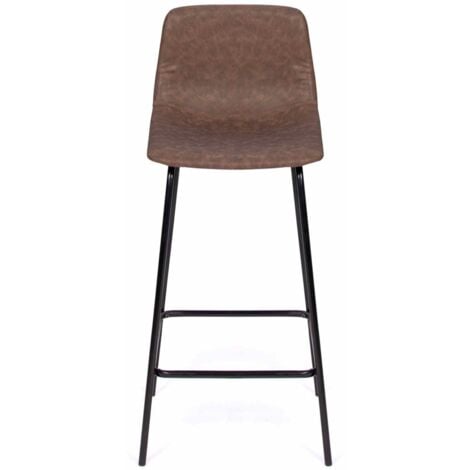 Set di 4 sgabelli da bar vintage marrone SPRING