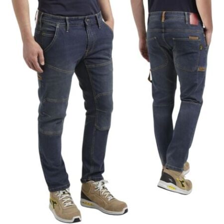 Jeans da Lavoro Diadora Utility Pant Stone Plus, misura: M Blue Navy