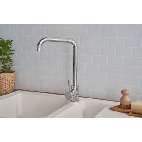 Lavello cucina lavello incasso Granito Mineralite 100 x 50 Bianco Respecta Alineo