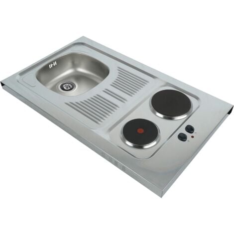 Cucina Cucina da ufficio Minicucina Cucina singola Bianco Grigio Peter 104 cm Respecta