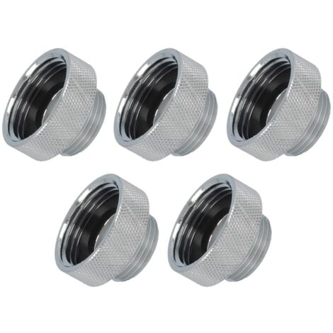 Schläfer 614115  Adattatore Rubinetto Maschio Femmina, Filetto m22x1 Interno x 1/2 Esterno, Riduttore in Ottone Compatibile con Aeratore Neoperl 5 Pz.