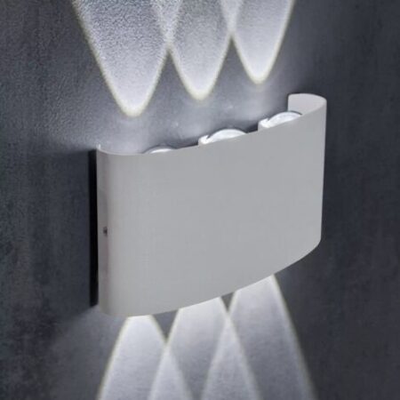 MAKA Applique LED 16W con Doppia Luce, Protezione IP65, Montaggio Facile a Muro per Esterni - 6500k