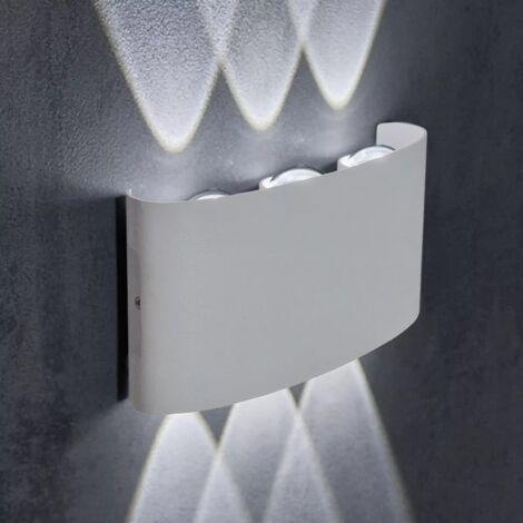 MAKA Applique LED 16W con Doppia Luce, Protezione IP65, Montaggio Facile a Muro per Esterni - 6500k