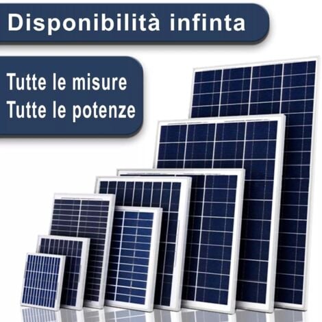 MAKA Pannello solare kit fotovoltaico per camper e barche con facile montaggio, risparmio energetico, perfetto per spazi limitati e trasportabile. - 30w