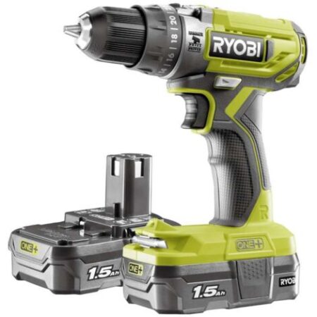 Ryobi Trapano A Percussione Compatto 18V Con 2 Batterie A Litio 18V 1.5 Ah