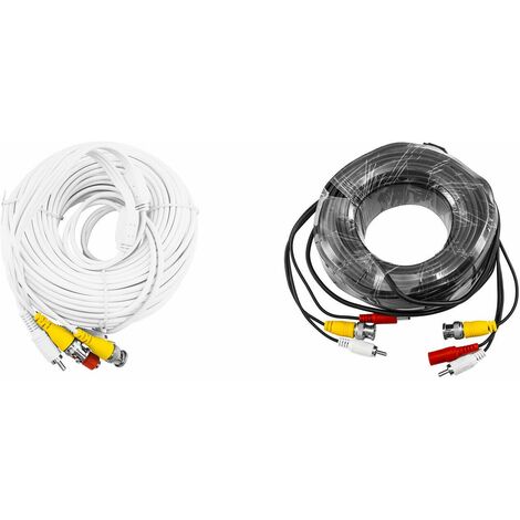 Cavo telecamera 10mt videosorveglianza audio video bnc matassa coassiale