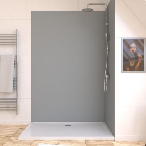 Pannello Murale Finitura Alluminio Grigio Chiaro Silver 120 x 210 cm - WALL'IT SILVER