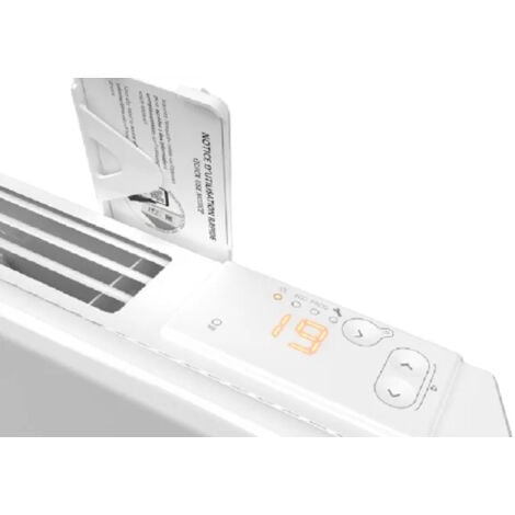 SOLIUSNEO riscaldatore elettrico radiante orizzontale 1000 W, pannello di contro