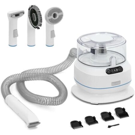 Tosatrice per cani con aspirapolvere 5 accessori 1,4 l 350 W