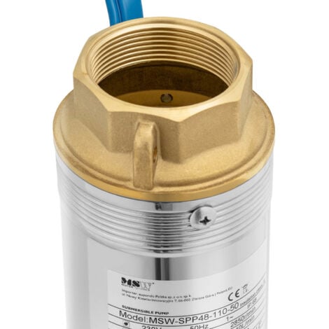 Pompa sommersa per pozzi profondi STAL 1500 W 10800 l/h fino a 54 m