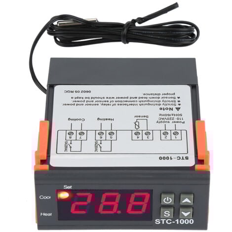 SJLERST Termoregolatore digitale Sensore di temperatura Controllo termostato elettrico 110-220V