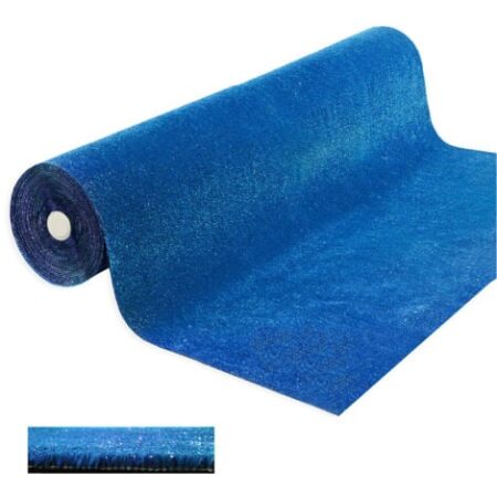 Erba Sintetica Blu 7 mm Decorativa Casa Negozio Giardino Tappeto Prato Sintetico Manto Erboso - 1x15 Mt