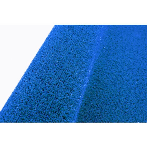 Erba Sintetica Blu 7 mm Decorativa Casa Negozio Giardino Tappeto Prato Sintetico Manto Erboso - 1x15 Mt