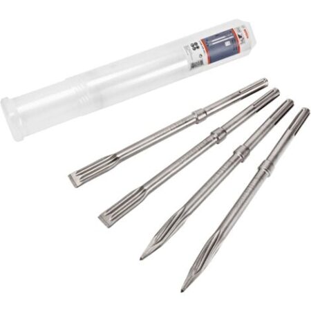 Set di scalpelli Bosch SDS-max RTec 4 pezzi 400 x 25 mm scalpello piatto  scalpello a punta