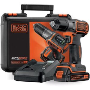 Trapano Avvitatore a Batteria BLACK+DECKER ASD18K-QW 16/28 Nm con 1 Batteria 18V 1,5Ah in Scatola