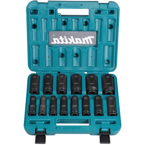 Makita set di chiavi a bussola 14 pezzi 1/2"