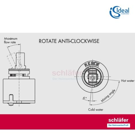 Schläfer 480050-B004  Cartuccia Ricambio Miscelatore ricambio ideal standard A860114NU