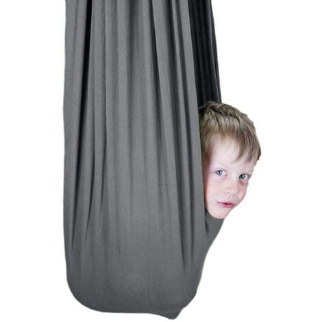 Altalena sensoriale terapeutica per bambini e adulti, 100 X 280 cm con supporto a parete（Colore: fare riferimento all'immagine 1）