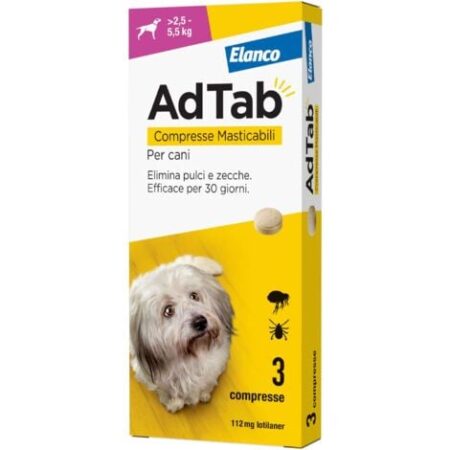 Adtab Compresse Masticabili Per Cani 2,5 - 5,5 Kg