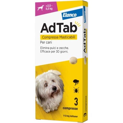 Adtab Compresse Masticabili Per Cani 2,5 - 5,5 Kg