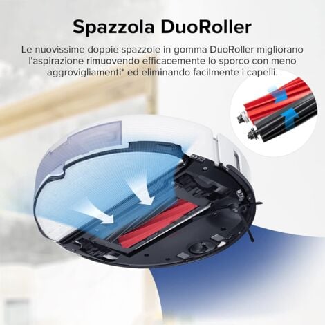 Roborock S8 Robot Aspirapolvere , 6000Pa, risposta 3D per evitare ostacoli, navigazione lidar, controllo vocale APP