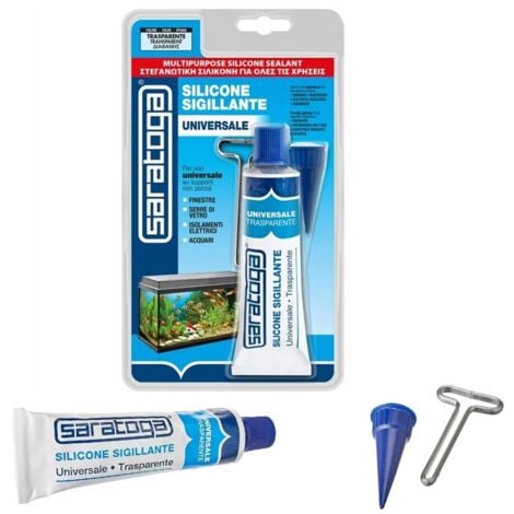 SILICONE SARATOGA SIGILLANTE UNIVERSALE TRASPARENTE BLISTER 60 ML