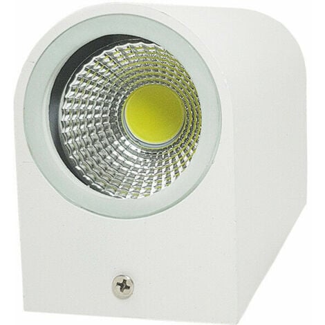APPLIQUE DOPPIO LED 10W BIANCO LAMPADA LUCE FREDDA PARETE UP DOWN FARO ESTERNO